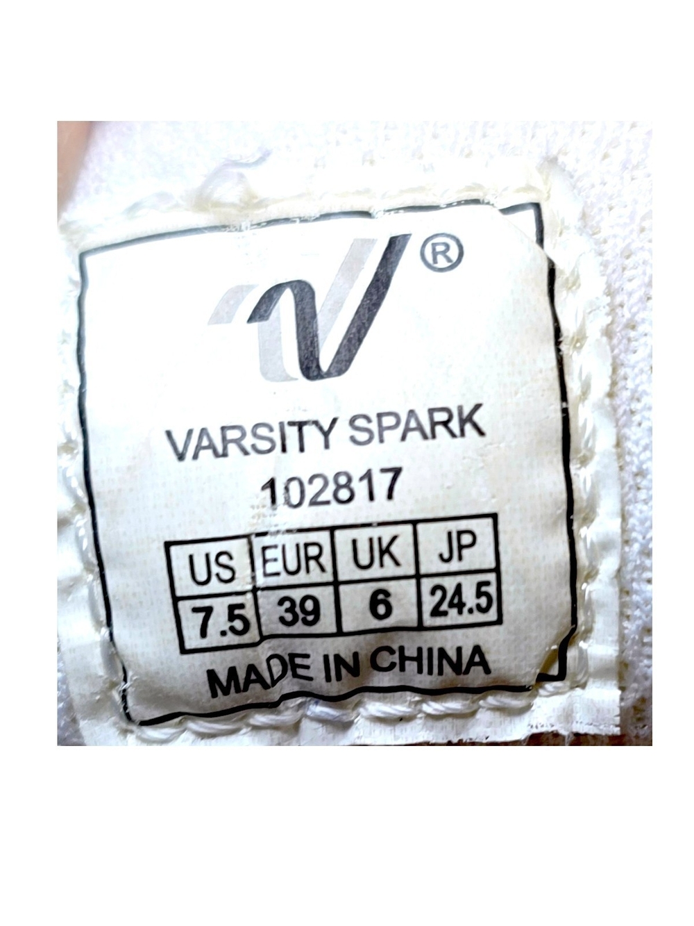 Varsity Spark White Cheerleading Cheer Shoes Women's Size 7.5 - Picture 2 of 9